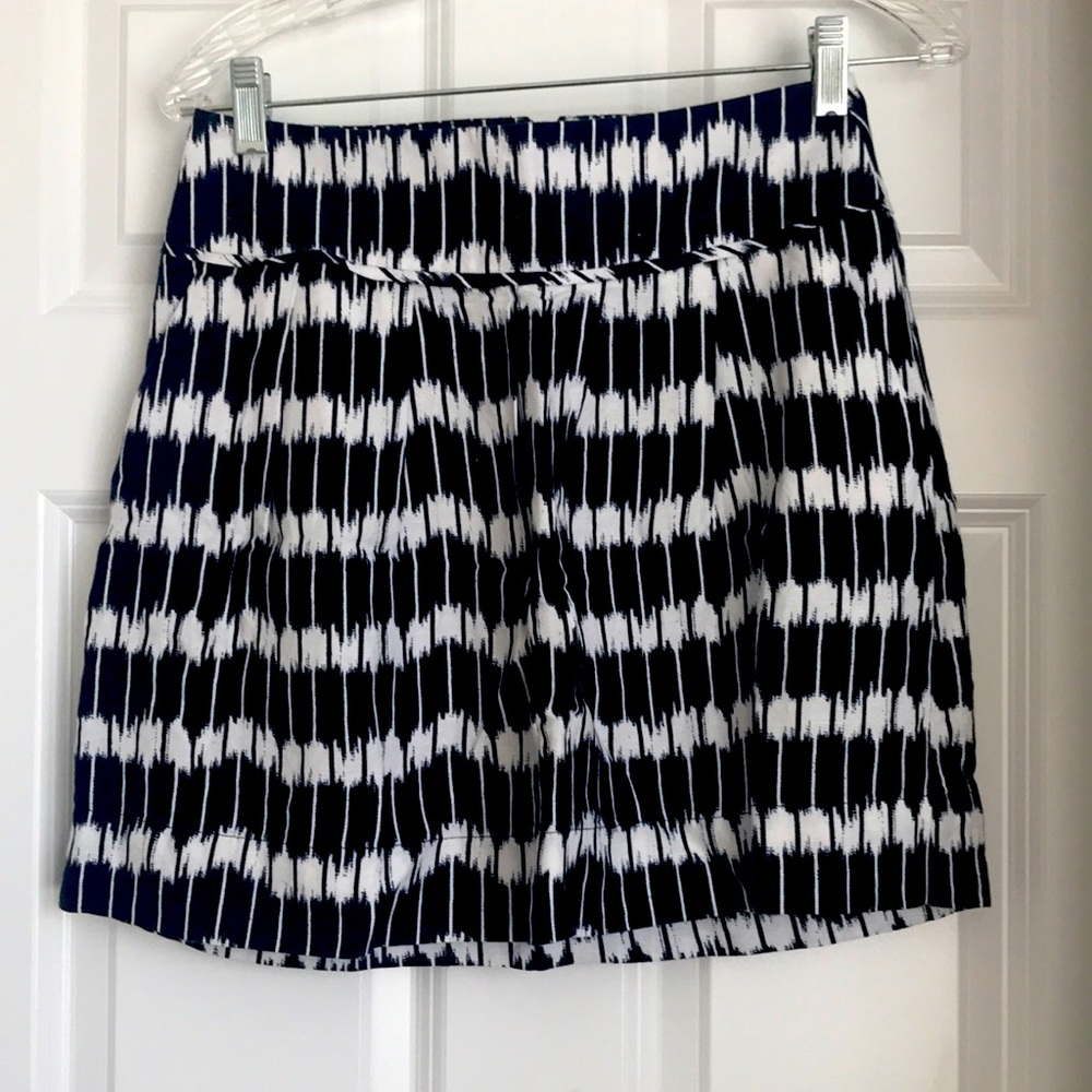 4p Loft Dark Navy and White skirt
